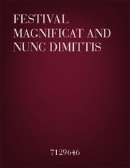 Festival Magnificat and Nunc Dimittis SATB Singer's Edition cover Thumbnail